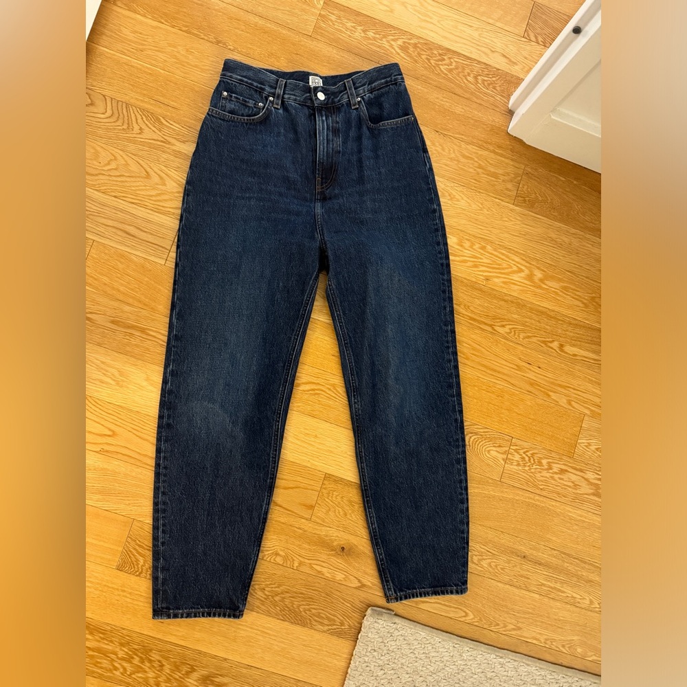 TOTEME- Tapered-Leg Mid-Rise Denim Jeans